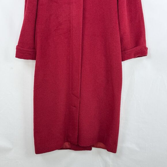 Harvé Benard Vintage Style Red Wool Coat Double Breasted Women’s XL USA - Picture 15 of 16